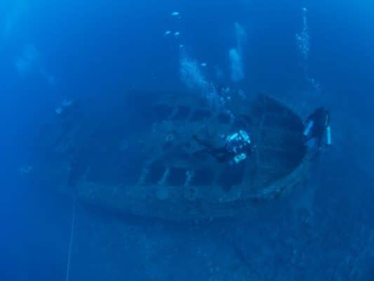 Tug2 Wreck on Exiles Reef at Dive Systems Malta