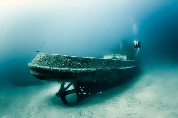 Tug2 wreck on the Exiles House Reef