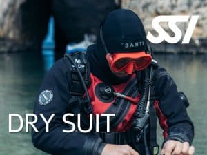 SSI Dry Suit Diver with Dive Systems in Malta